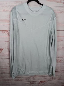 The Nike Tee Men's Large Gray Long Sleeve Solid Dri-fit Strength  - Picture 1 of 6