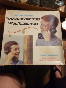 Vintage Toy Walkie Talkie Phone - Never Used- Original Box - Brumberger -USA - Picture 1 of 15