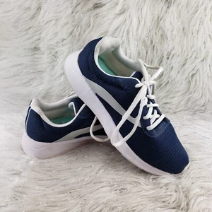 ATHLETIC WORKS Blue Casual Active Memory Foam Comfort Shoes Womens Size 8.5 - Picture 1 of 6