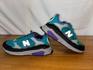 Size 10.5 - New Balance X-Racer Green Grey Purple - MSXRCHSC - Picture 1 of 8