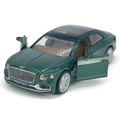 1/38 Bentley Flying Spur Modelo Coche Diecast Coches de Juguete Tirar hacia atrás Luz Sonido Verde Foto 1 de 4
