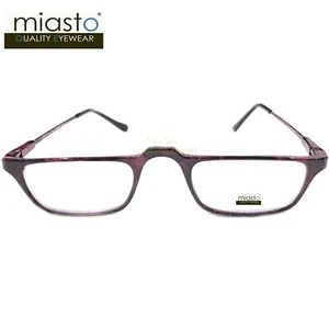 NEU MIT ETIKETT $ 39,99 MIASTO HALBRAHMEN "KOHLEFASER" LESEBRILLE + 3,00 BURGUNDERROT - Bild 1 von 3