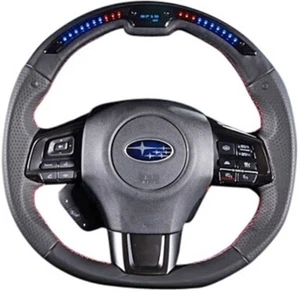 DAMD Sports Leather Steering Wheel For: Subaru Impreza VAB STI 15-20 - Picture 1 of 2