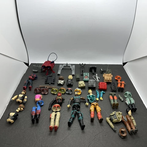 Lot of Misc Vintage GI Joe 3.75" Figure Weapons Accessories Parts Free Ship Cover