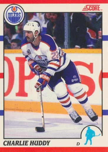 1990-91 Score Canadian #199 CHARLIE HUDDY - Edmonton Oilers - Bild 1 von 1