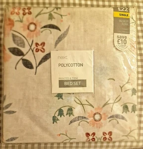 Duvet Set_Single Bed_Salisbury Floral_Next Polycottton. (67% reduced price). - Picture 1 of 3