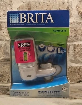 Brita Complete Faucet Mount Water Filtration System WHITE Model FF-100 NEW - Image 1 of 3