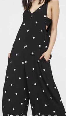 Mono mameluco Free People negro blanco a lunares talla XS Foto 1 de 4
