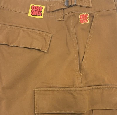 Empyre MENS 34 Khaki Relax Fit Cargo Shorts Skater Boarder - Image 1 of 4