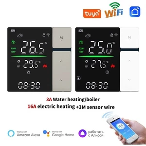 Sprachgesteuertes Smart Thermostat 3A/16A per Tuya WiFi für Fuβbodenheizung DE - Picture 1 of 25