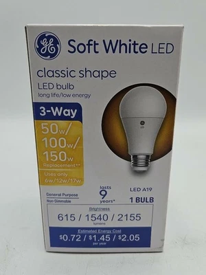 GE Lighting 114586 17W A19 LED 6 Bulb White Single Bulb - Image 1 of 3