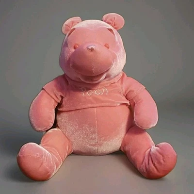 Peluche Disney Storel Pink Winnie The Pooh Bear 11" Terciopelo Dulce Cosquillas Pooh Foto 1 de 4
