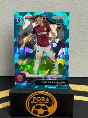 2019 Panini Prizm Fabian Balbuena Blue Cracked Ice RC /75 West Ham Paraguay MINT - Image 1 of 2