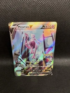Pokémon TCG Mewtwo V (Alternate Full Art) 072/078 Pokémon GO Ultra Rare Holo - Picture 1 of 2