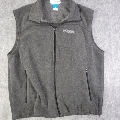 Columbia Field Gear Chaleco Hombres XL Gris Polar Bolsillo Senderismo Gorpcore Leer Foto 1 de 4