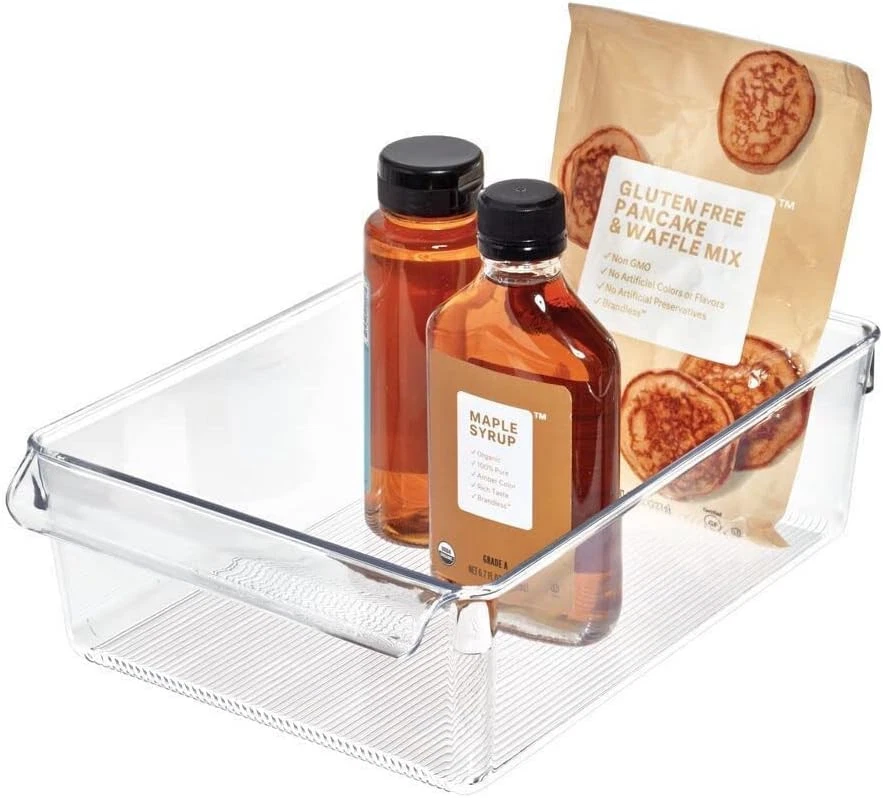 Inter-design InterDesign 69630 Linus Pullz Storage Bin Clear Plastic