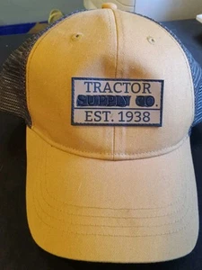 Cappello berretto camionista Tractor Supply Company coperchio rete snapback marrone regolabile - Foto 1 di 3