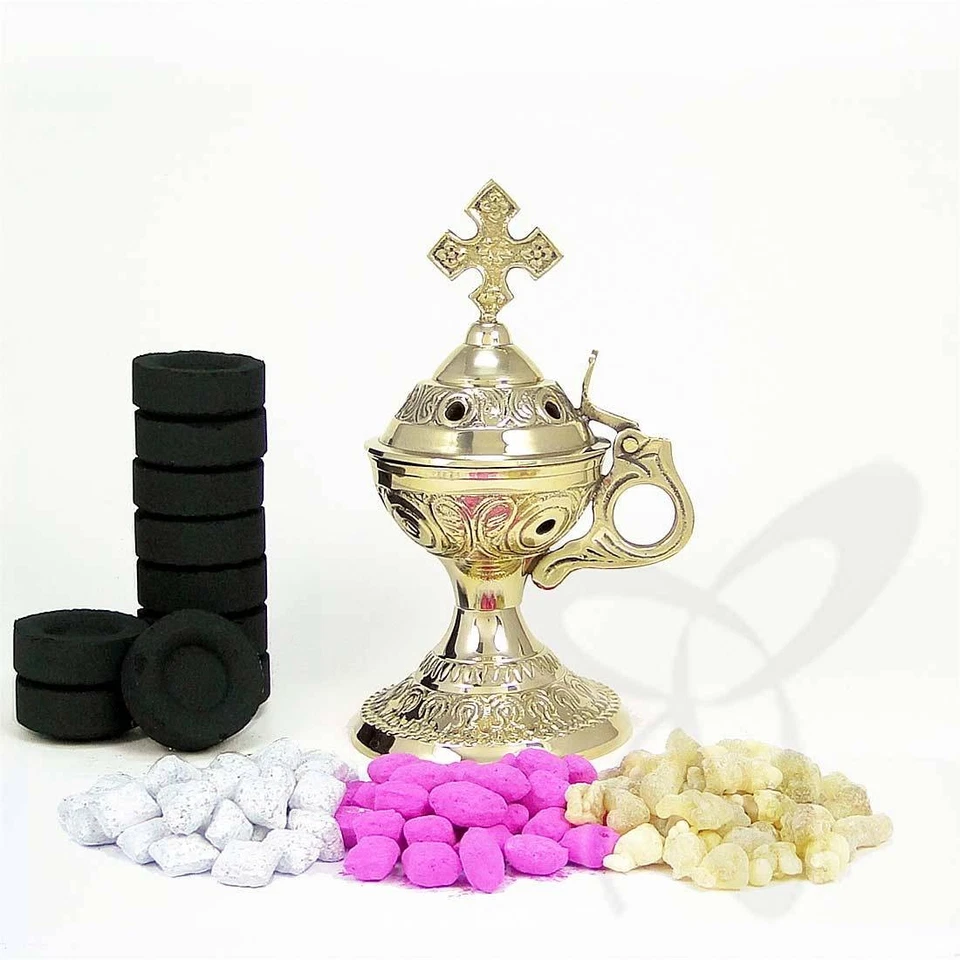 2933 Handmade Censer out of Brass church incense burner distiller кадильница - Image 1 of 1