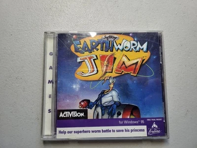 Earthworm Jim PC Game For Windows 95 Microsoft Activision SoftKey Free Shipping - Image 1 of 4