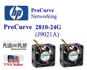 Set 2x leise Lüfter HP ProCurve 2810-24G (J9021A) geräuscharm bestes Heimnetzwerk - Bild 1 von 7