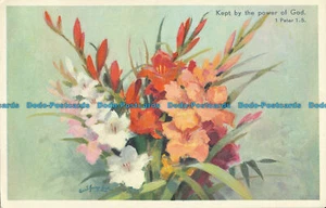 R025624 Von der Kraft Gottes bewahrt. Blumen. Stehli. Nr 517. 1964 - Bild 1 von 2