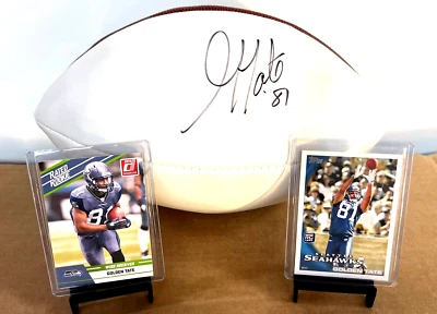 GOLDEN TATE SIGNED AUTOGRAPH DETROIT LIONS Seattle Seahawks FOOTBALL PSA RC Lot - Image 1 of 4