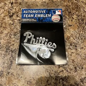 MLB Philadalephia Phillies 3D Chrome Plastic Auto Car Truck Emblem Sticker Decal - Picture 1 of 4