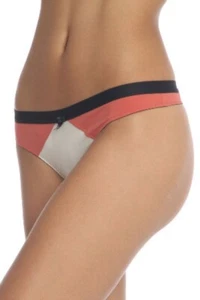 New Claudette Sophia Thong Bikini Panty Women Underwear Briefs Panties Coral Red - Picture 1 of 3