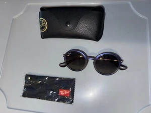 Purple Ray Ban Havana Round Sunglasses RB4222 - Picture 1 of 4