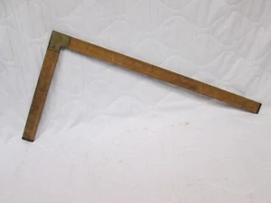 Vintage Collectible Rabone Wood & Brass 90 Degree 24" x 12" Set Square. - Picture 1 of 9