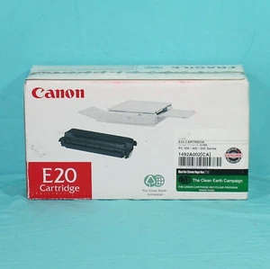 Cartucho de tóner negro genuino Canon E20 nuevo tambor sellado de fábrica en caja abierta - Imagen 1 de 2