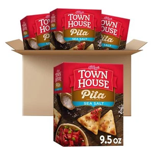 Town House Pita Crackers Oven Baked Crackers Lunch Snacks Party Snacks Sea Sa... - Picture 1 of 5