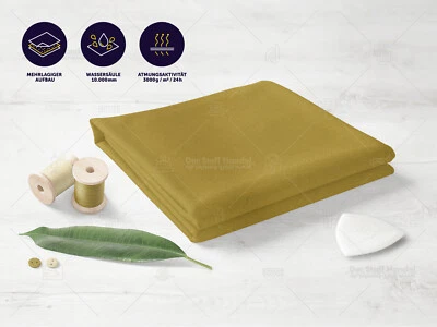 SOFTSHELL Stoff Funktionsstoff Jackenstoff winddicht OLIVGELB EUR 16,98/m - Bild 1 von 3