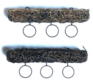 2 Kayak Wandkerzenhalter Natur für je 3 Kerzen #MO7 - Bild 1 von 2