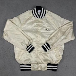 Vintage West Ark Jacket Adult Medium White George's Highview 80s Kathie Kenosha* - Picture 1 of 12