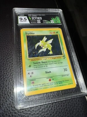 Scyther Base Set 2 9.5 HGA - Image 1 of 2