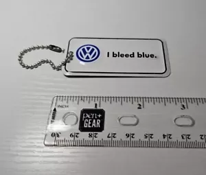 Volkswagen I Bleed Blue Los Angeles Dodgers License Plate Keychain 3 X 1 Inch - Picture 1 of 3