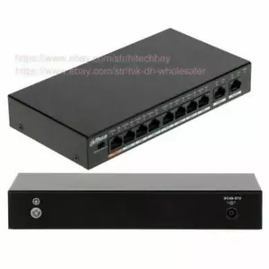 8 Ports PoE Switch PoE/PoE+/Hi-PoE Unmanaged 10/100Mbps Dahua PFS3010-8ET-96 - Picture 1 of 5