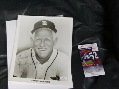 Sparky Anderson Autographed 8x10 Photo JSA Certified  - Image 1 of 3