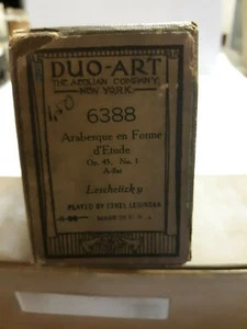 Duo-Art piano roll # 6388 Arabesque en Forme d'Etude op 45 no 1 A-flat Leschetiz - Picture 1 of 2