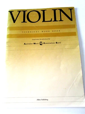 AMEB..Violin Technical Workbook..All Grades..Preliminary to Eighth..VGCond. - Image 1 of 4