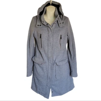 Chaqueta con capucha polar Yoki para mujer pequeña gris Foto 1 de 4