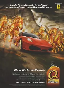 Olio motore Q HorsePower 2007 - Ferrari f430 - corsa fienile cavalli - stampa foto annuncio - Foto 1 di 1