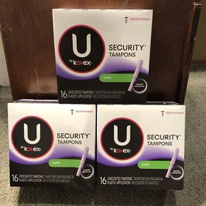 X3 U by Kotex Security Tampons, SUPER Size, Unscented, 16 per box - Picture 1 of 7
