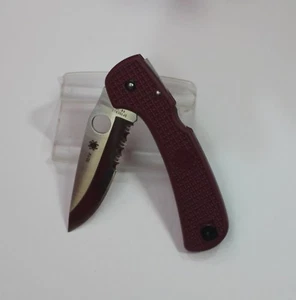 NEW Unused Numbered C16PSBRG SPYDERCO Goddard Model Folding Knife - Picture 1 of 9