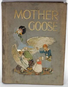 ✅ MOTHER GOOSE 1915 3RD PRINTING VOLLAND POPULAR EDITION - GROVER - RICHARDSON - Picture 1 of 6