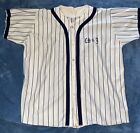 Vintage Empire Sporting Goods NYC Union Made Pinstriped Baseball Jersey Sz XL