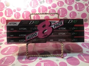 8-Pack TDK D90 Blank Audio Cassette Tapes New Sealed - Picture 1 of 2