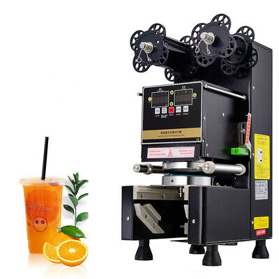 Fully Automatic Commercial Electric Bubble Tea Boba Cup Sealer Sealing Machine • 619.99£