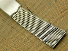 Finesse Vintage NOS Unused Stainless Steel Deployment Watch Band 19mm Mens Short